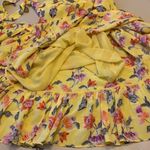 Joie  yellow silk wrap skirt. NWT Photo 13