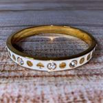 Kate Spade White “Spot the Spade” Studded Bangle Photo 1