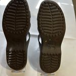 Crocs  Women’s Brown Sandal Slides Size 11-EUC Photo 2