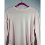 Soft & Cozy Loungewear Long Sleeve Top S Light Pink Cotton Blend White Photo 0