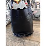 Cuyana  Women's Black Leather Adjustable Shoulder Strap Bucket Bag Photo 12