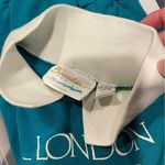 Chic Vintage 80’s teal collared sweatshirt soft London Paris Rome Erie luxe USA Blue Size L Photo 5