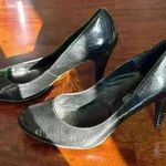 ALDO  Women’s Black Patent Leather Pumps Heels Closed Toe Size 7 Photo 1