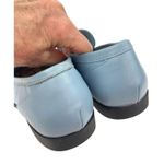 ZARA * Slip On Loafer Shoes Womens 39 Blue Leather Comfort Casual Career Flats Photo 5