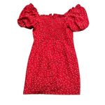 Sundae Muse Archie Red Floral Mini Peasant Dress size 8 Photo 8