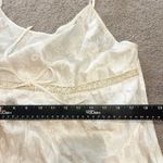 Delicates Vintage Slip Lingere Women White Slip Dress Feminine Sz Lg Midlength Floral Photo 4