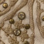 Tru Luxe NWT Jeans 10/30 White Naples Skinny Crop Embellishment on Back Pockets Photo 10