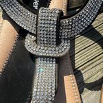 Forever 21 Black and Beige Rhinestone Sandals Photo 2