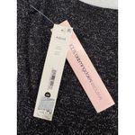 AQUA  Women's‎ Metallic Knit Square Neck Mini Dress Black Silver XS Party Photo 6