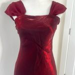 Vintage 90s Vampy Prom Dress Red Photo 2