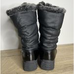 Khombu Boots Womens 6 Adelle Black Snow Winter Boots Faux Fur Lined Neutral Photo 7