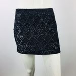 ALLSAINTS  Hand Embellished Mini Skirt Black Size 4 Photo 5