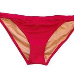 J.Crew Ribbed Bikini Swim Bottom Fuchsia Pink Size Medium NEW Photo 0