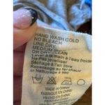 Anthropologie  Tiny Shirt Women Small Gray Raye Contrast Floral Puff Sleeve Tee Photo 13