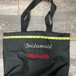 Bridesmaid Michelle bag tote black red and white Photo 6