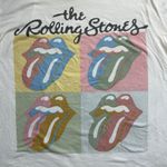 The Rolling Stones  White Short Sleeve Tee Iconic Graphic Size Large Photo 2