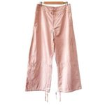 Anthropologie  Pilcro Satin Cargo Parachute Pants Pink Combo Size 31 NEW Photo 1