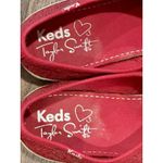 Taylor Swift  x Keds Red Lace Overlay w/ Guitar Pick Charm Size 7.5 EUC!!! Photo 5