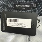 Pretty Little Thing NWT plus gray snake print button detail wrap mini skirt Photo 5