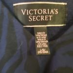 Victoria's Secret Women's Victoria Secret Blue and Black Tiger Striped Hoodie Photo 4