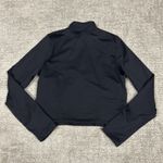 Victoria's Secret Pink Victoria’s Secret Top Women’s Large LS Black Shirt Crop Fleece Lined Photo 5