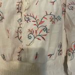 Fig and Flower Cream Dress with Multicolor Embroidery Size L Photo 1