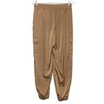 Bailey 44 Jogger Pants Satin Silky Baggy Cargo Pockets Drawstring Womens M Photo 1