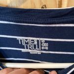 Time And Tru  navy blue striped shirt size small (4-6) Photo 1