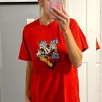 Disney Vintage  Mickey Red T Shirt Photo 0