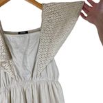 Vintage NAOO Nation Ak Outfits Maxi Dress Peasant Boho Beige Cottagecore Cotton Tan Size L Photo 2