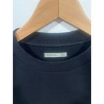 Womens tns TENNIS Crew Neck crochet Cotton Sweater XS Black Photo 4