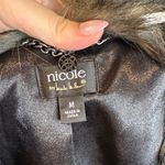 Nicole Miller Nicole Faux Fur Vest in Gray and Black stylish sleek M Photo 1