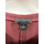 Ann Taylor  Silk Short Sleeve Crew Neck Top Burgundy Women's M Photo 1