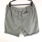 Woman Within Shorts Pull On Cuffed Cotton Stretch Elastic Waist Green 30W Photo 1