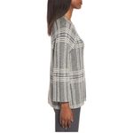 Eileen Fisher Ash Gray Sleek Tencel Merino Wool Boxy Sweater Top | Small Photo 1