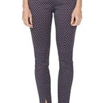 NYDJ Charcoal Diamond Printed Tummy Control Pull-On High Rise Pants Size 2 NWT Photo 0