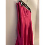 Likely  Monetta Strapless Ruffle Mini Dress Hot Barbie Pink Semi Formal EUC 6 Photo 5