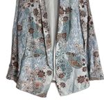 Chico's  Blazer Womens 0 4/6 Multicolor Paisley Lyocell Lined Printed Pockets Photo 2