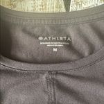 Athleta  Women’s Black Long sleeve tie/cinch  front shirt size M Photo 2