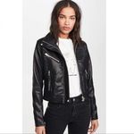 BLANK NYC Revolve Faux Leather Moto Jacket size Small Black Photo 4