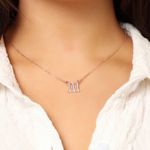 Dainty Gold Chain Angel Number Necklace Photo 1
