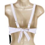 Wild Fable NWT ~  White Ribbed Bralette Bikini Swimsuit Top ~ Size D/DD 8-10 Photo 2