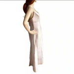 Alfred Sung D758 Satin Trumpet Gown Sweetheart Neck Sz 8 Dress Cameo Pink Photo 2