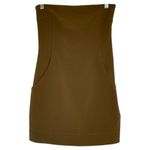 PARIS GEORGIA Audrey Strapless Caramel Brown Mini Dress Size XS Photo 2