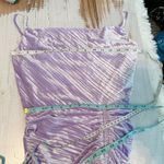 Jonathan Simkhai Michelle Iris Crushed Velvet Mini Dress Size Small Photo 7