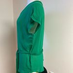 Promod French Brand Drape Sleeve Tie Front Green Blouse size M Size M Photo 3