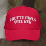 Pretty Girls Vote Red Trucker Hat Multiple Photo 0