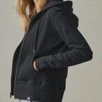 American Giant Womens Black Cotton Full Zip Hoodie Sweatshirt Size L Size L Photo 0