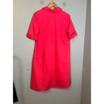 Estelle and Finn Popover Short Sleeve Midi Dress Pink Size Large Preppy Travel Photo 5