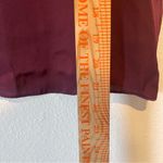 Quince  Silk Tank Womens Medium Burgundy Red Sleeveless V-neck Shell Office Work Photo 3